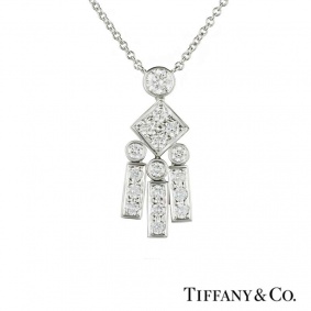 Tiffany & Co. Legacy Diamond Set Pendant in Platinum
